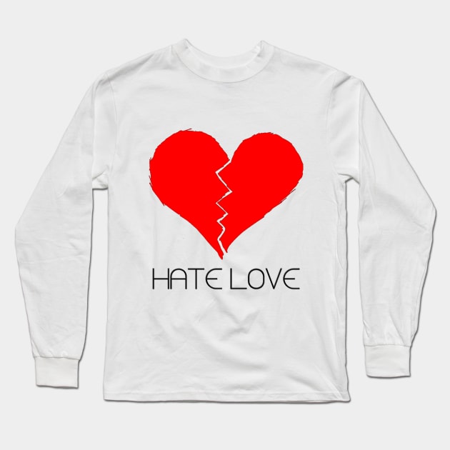 Hate love Long Sleeve T-Shirt by ihatemaximka